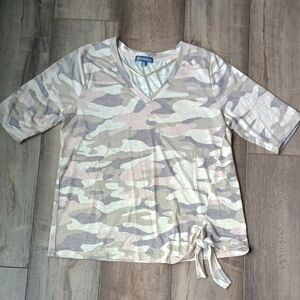 Democracy Camouflage Short Sleeve Top